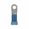 Panduit Ring Terminal, 1/4 in Stud Size, 6 AWG, 600 V, Vinyl Insulated, Blue, 10 PK PV6-14RX-X - alternate 2